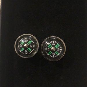 Working compass cuff links